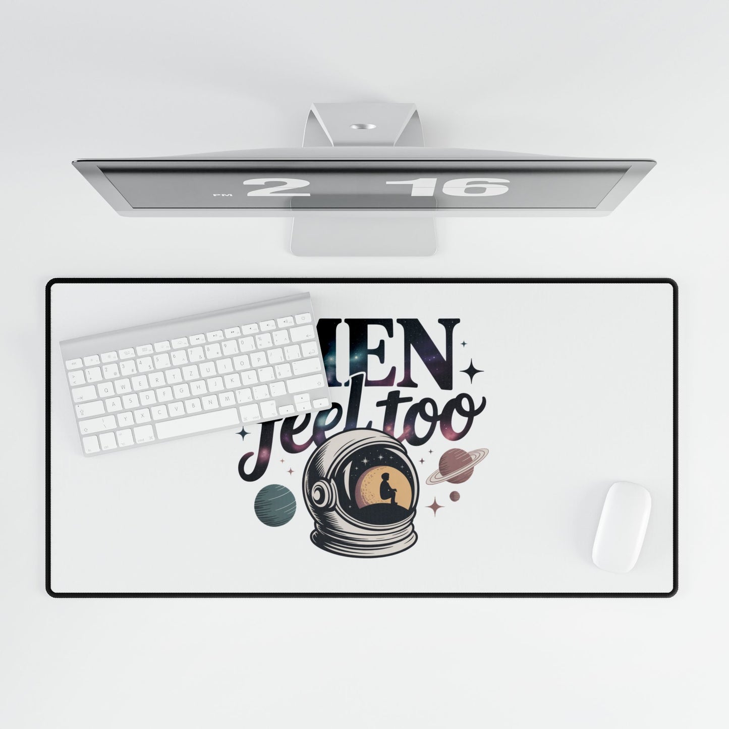 Desk Mat — 'Men Feel Too' Desk Pad