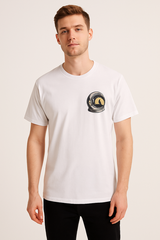 Men Feel Too T‑Shirt — Astronaut Helmet Space Tee